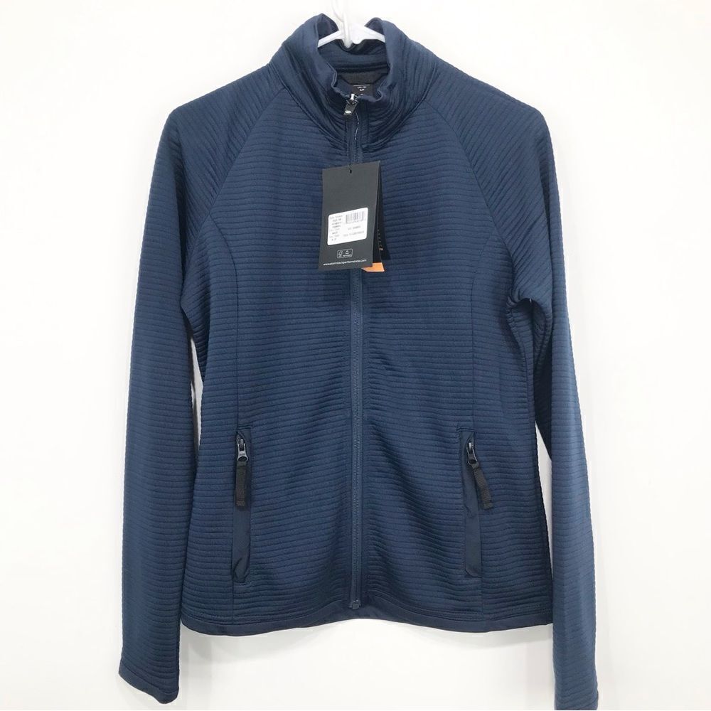 Stormtech Outdoor Navy Blue Andorra Zip Up Performance Jacket NEW